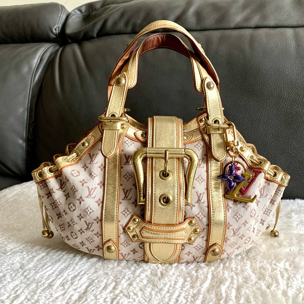 ‼️sold‼️Louis Vuitton Theda Mini Lin Khaki - Picture 1 of 16